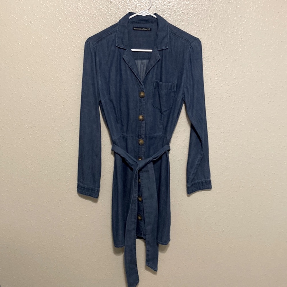 Abercrombie & Fitch Soft Denim Shirt Dress